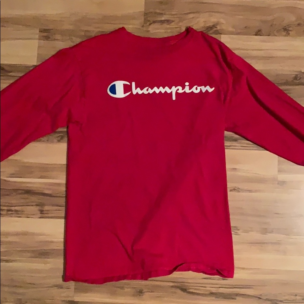 Red Champion Long Sleeve